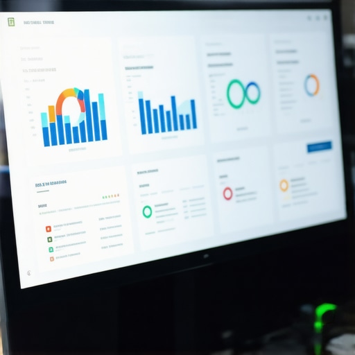 Close-up of a computer screen showing optimized SEO and local ranking analytics.